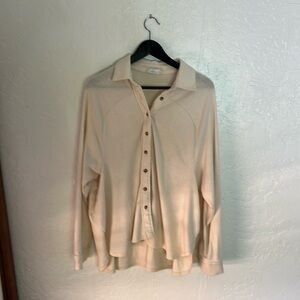 CJLA Cream Button Down Flannel